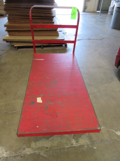 FLAT BED  WAREHOUSE CART, RED