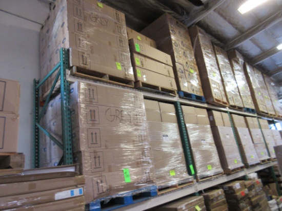 SOLD BY THE SECTION  APPROX. 12FT PALLET RACKING WITH METAL MESH, OFFERED S