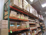 SOLD BY THE SECTION  APPROX. 12FT PALLET RACKING WITH METAL MESH, OFFERED S
