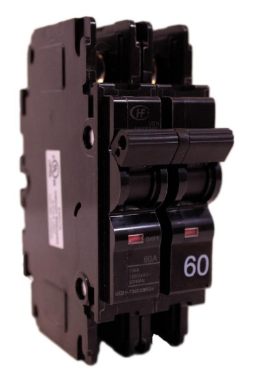 NEW - Hongfa Interchangeable w/Square D QOU260 Breaker 60A 120/240V 2P