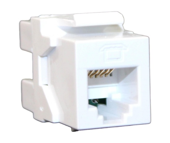 NEW - Lot of 13 Legrand WP3425-WH Phone Jack RJ25 6P6C