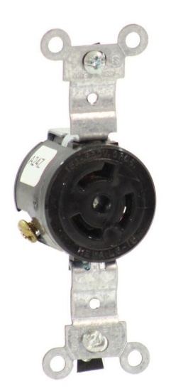 NEW - Leviton 4560 Single Receptacle 15A, 250V, NEMA