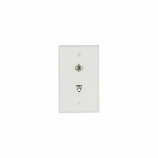 NEW - Lot of 71 Eaton 3535-4W Wall Plate w/Conn White