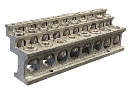 USED - Lot of 4 YAGI 2714 Neutral Ground Bar 27 Barrels 14-Holes Aluminum