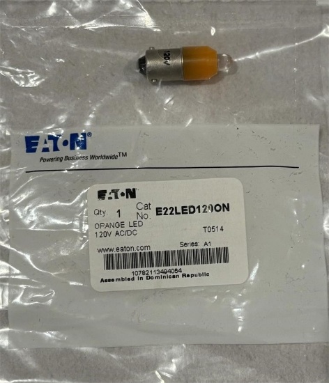 NEW - Lot of 50 Eaton E22LED120ON Pilot Devices - Ashville