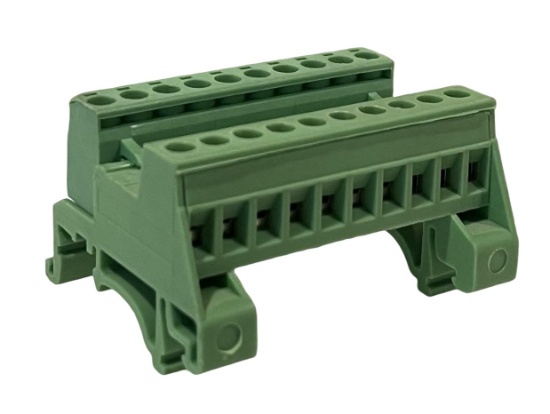 USED - Phoenix Contact 1765768 Din Rail Connector 12A 320V 5mm 12AWG 10 Position