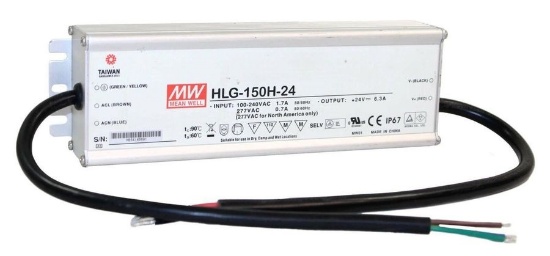USED - Mean Well HLG-150H-24 Power Supply AC-DC Single Output Driver