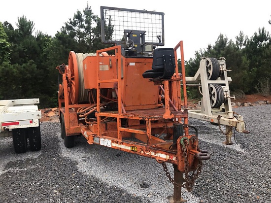 (Villa Rica, GA) 1999 Wagner Smith T-4DP-72 T/A 4-Drum Puller/Tensioner Trailer, trailer mtd runs &