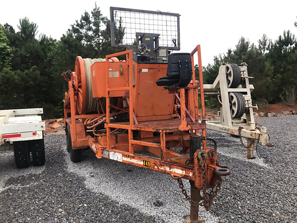 (Villa Rica, GA) 1999 Wagner Smith T-4DP-72 T/A 4-Drum Puller/Tensioner Trailer, trailer mtd runs &