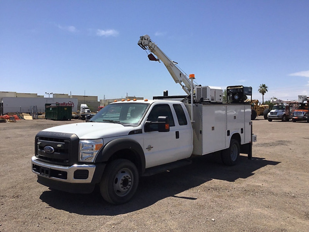 (Phoenix, AZ) 2014 Ford F550 Extended-Cab Mechanics Service Truck runs. drives & operates