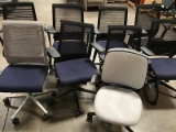 9 office chairs (Used) NOTE: This unit is being sold AS IS/WHERE IS via Timed Auction and is located