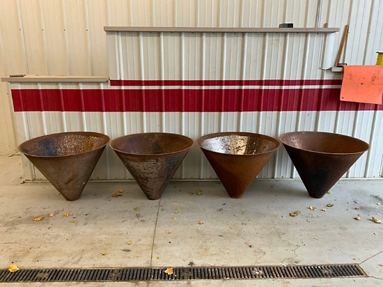 (South Beloit, IL) (4) 36" steel construction funnels NOTE: This unit is being sold AS IS/WHERE IS v
