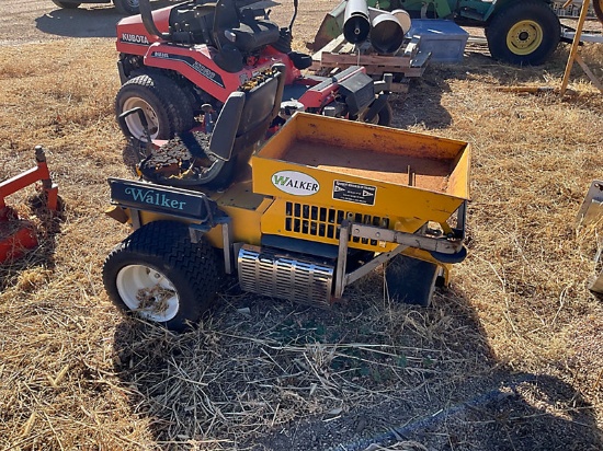 (Fountain, CO) 2000 Walker MTSD Zero Turn Riding Mower Not Running, Condition Unknown, Missing Mower