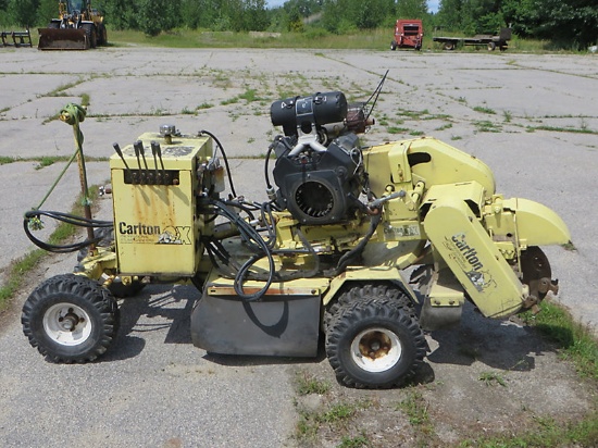 (Wells, ME) 2001 Carlton SP4012 Self-Propelled Stump Grinder Bad Engine, Not Running, Operating Cond