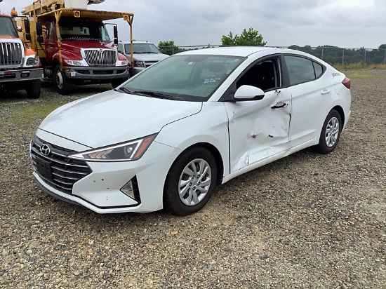 (Shrewsbury, MA) 2019 Hyundai Elantra 4-Door Sedan, (No Title; AS IS; Vehicle Abandoned on Massachus