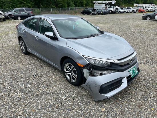 (Shrewsbury, MA) 2018 Honda Civic 4-Door Sedan, (No Title; AS IS; Vehicle Abandoned on Massachusetts
