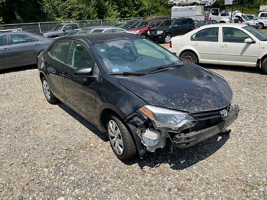 (Shrewsbury, MA) 2014 Toyota Corolla 4-Door Sedan, (No Title; AS IS; Vehicle Abandoned on Massachuse