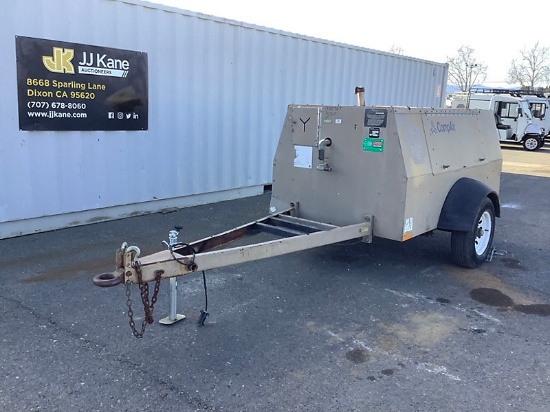 2002 LeRoi Q200DJ-E 200 cfm Portable Air Compressor Runs & Operates