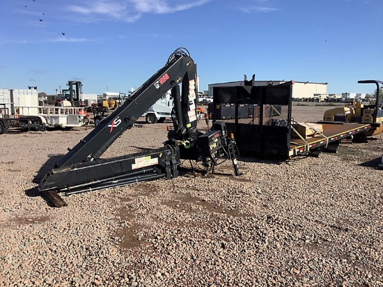 2011 Hiab 166 D LS-3 Hipro Hydraulic Knuckleboom Crane, W/ 100in x 246in bed, 45in Forks Conditions 