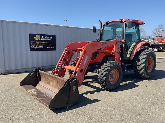 Kubota M8540D 4x4 Rubber Tired Tractor Loader Runs, Moves & Operates