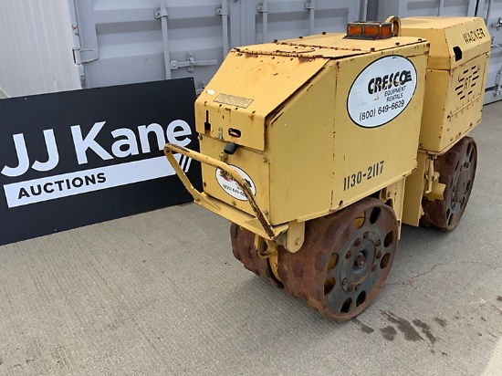 Wacker RT820 Walk-Beside Trench Compactor Not Running, No Controller, Condition Unknown
