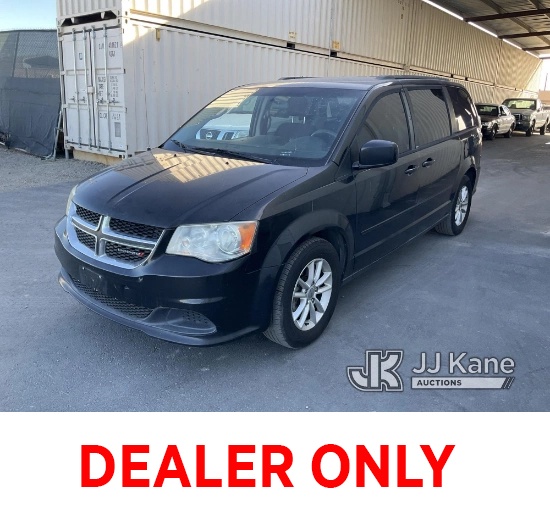 2014 Dodge Grand Caravan Mini Passenger Van Runs, Will Not Stay Running