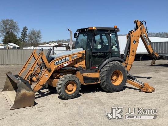 (South Beloit, IL) 2014 Case 580 Tractor Loader Backhoe Runs & Operates) (Rough Idle-Condition Unkno