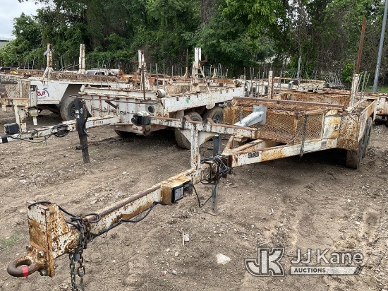 (Cypress, TX) 1997 MORA T/A Pole/Material Trailer Stands & Rolls