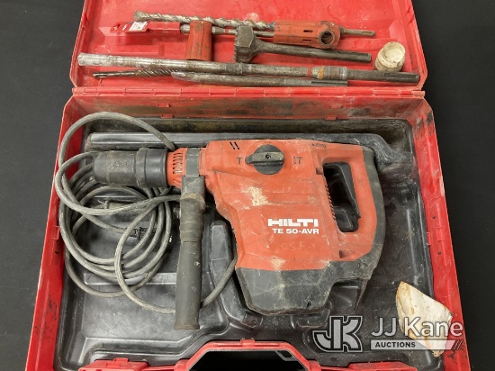 (Jurupa Valley, CA) Hilti TE 50-AVR Rotary Hammer (Used) NOTE: This unit is being sold AS IS/WHERE I