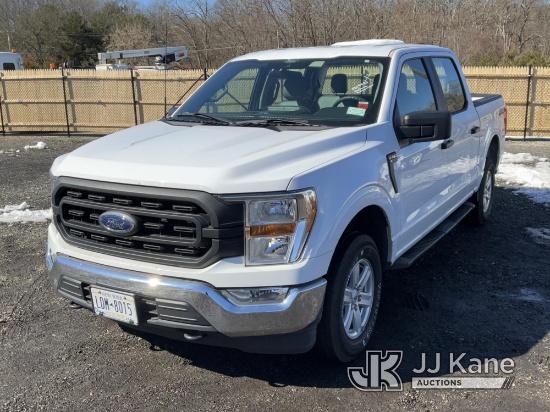 2021 Ford F150 4x4 Crew-Cab Pickup Truck Runs & Moves, Body Damage, Check Engine Light On
