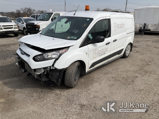 2018 Ford Transit Connect Mini Cargo Van Wrecked, Airbags Deployed, Runs & Moves, Airbag Light On, S