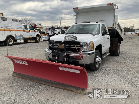 2013 Chevrolet Silverado 3500HD 4x4 Dump Truck Runs, Moves & Dump Operates, Body & Rust Damage) (Plo