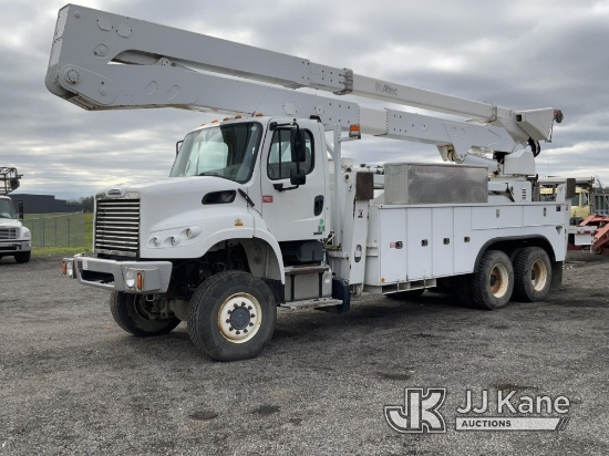 Altec A77-TE93, Articulating & Telescopic Material Handling Elevator Bucket Truck rear mounted on 20