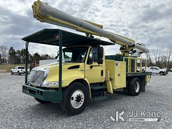 Altec LR760-E70, Over-Center Bucket Truck , 2014 International 4300 Flatbed Truck Runs & Moves, PTO 