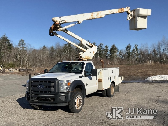 Altec AT237, Articulating & Telescopic Non-Insulated Bucket Truck mounted behind cab on 2015 Ford F5