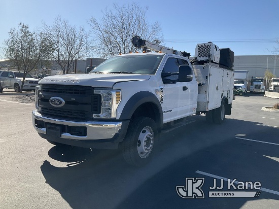 Autocrane , 2019 Ford F550 Extended-Cab Mechanics Service Truck, DEF System Runs & Moves With Jump, 