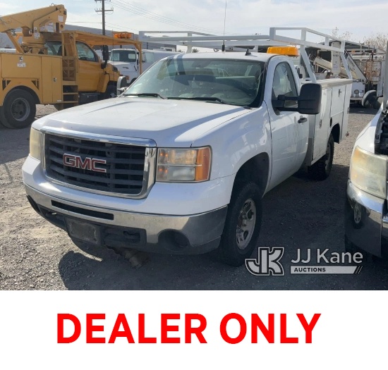 2008 GMC Sierra 2500HD Service Truck Not Running, Ignition Switch Will Not Turn, Condition Unknown, 