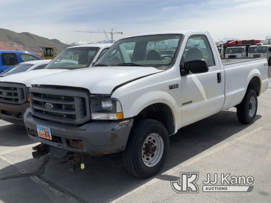 (Salt Lake City, UT) 2003 Ford F250 4x4 Pickup Truck Not Running, Condition Unknown