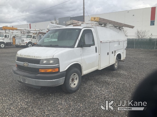 2013 Chevrolet Express G3500 Enclosed Service Van Runs & Moves)(Jump to Start, Check Engine Light On