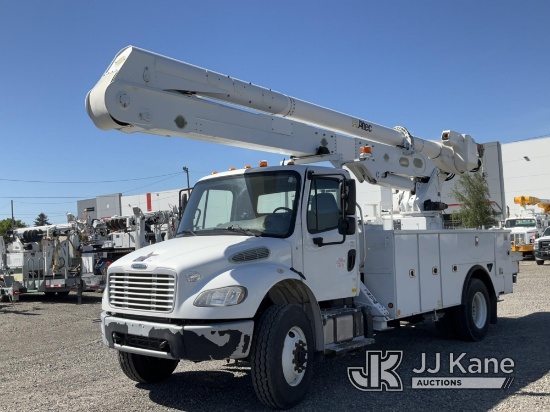 Altec AA55, Material Handling Bucket Truck rear mounted on 2015 Freightliner M2 106 4x4 Utility Truc