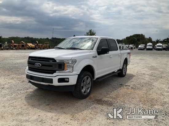 2019 Ford F150 4x4 Crew-Cab Pickup Truck Runs & Moves) (Check Engine Light On
