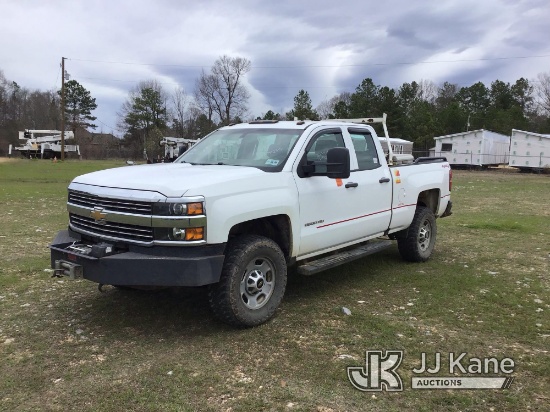 2016 Chevrolet Silverado 2500HD 4x4 Extended-Cab Pickup Truck Runs & Moves) (Jump to Start, Windshie