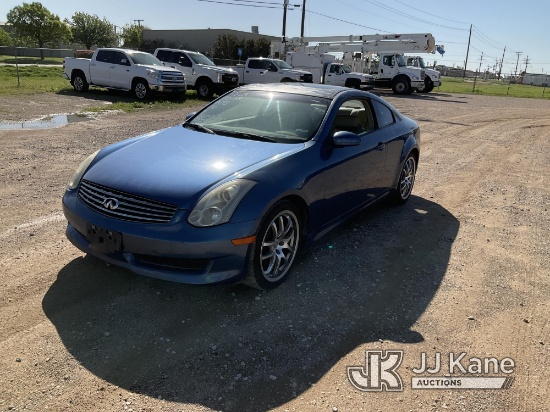 (Waxahachie, TX) 2007 Infiniti G35 2-Door Sport Coupe, City of Plano Owned, Sunroof Runs & Moves) (P