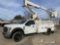 (South Beloit, IL) Versalift SST37EIH-01, Articulating & Telescopic Bucket Truck mounted behind cab