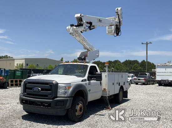 Altec AT40-MH, Articulating & Telescopic Material Handling Bucket Truck mounted behind cab on 2015 F