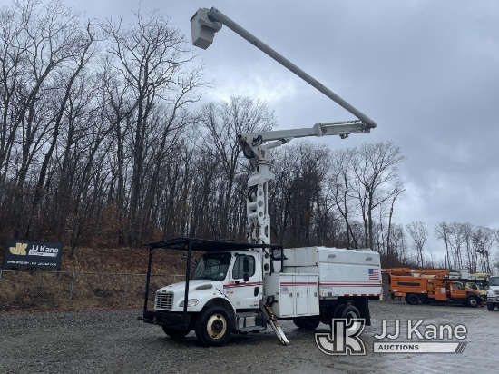 Altec LRV60-E70, Over-Center Elevator Bucket Truck mounted behind cab on 2012 Freightliner M2 106 Ch