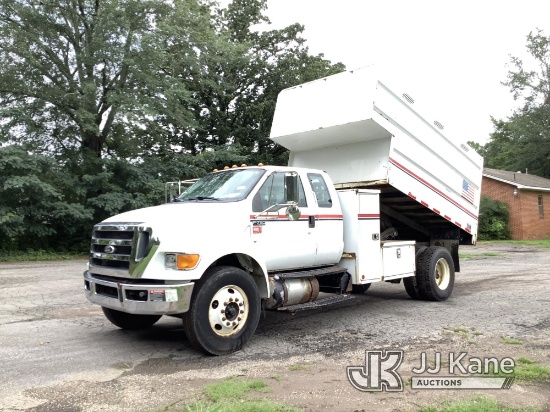 2012 Ford F750 Extended-Cab Chipper Dump Truck Runs, Moves & Dump ...