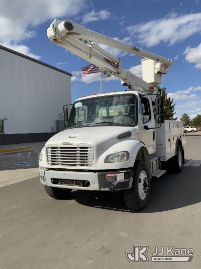 (Aurora, CO) Altec L42A, Over-Center Bucket Truck rear mounted on 2018 Freightliner M2 106 Utility T