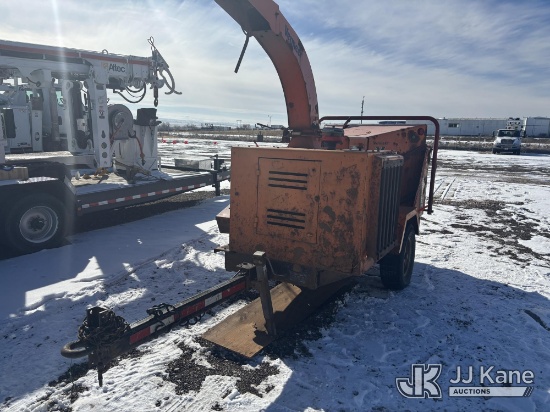 (Casper, WY) 2013 Vermeer BC1000XL Chipper (12in Drum), trailer mtd No Title, Not Running, Condition