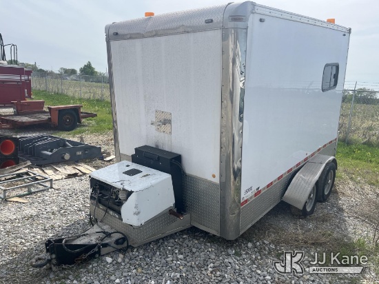 2021 Trailmobile MTT712TA2 Fiber Optic Splicing Trailer Wrecked, Missing Passenger Side Front Wheel/